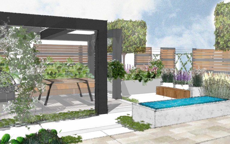 St Albans-proposed view of the garden